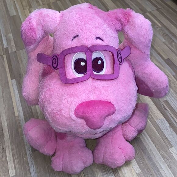 Blues clues jumbo size magenta pink dog puppy plush stuffed animal Nickelodeon - Picture 9 of 9